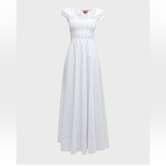 STAUD White Maxi Dress - Picture 1 of 3